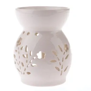 Keramická aroma lampa s květy