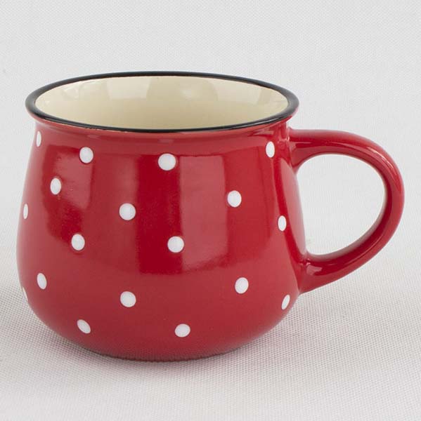 Keramický hrnek červený 770ml