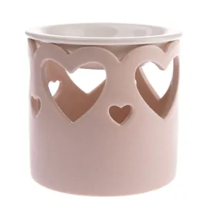 Keramická aroma lampa se srdíčkem