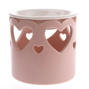 Keramická aroma lampa se srdíčkem