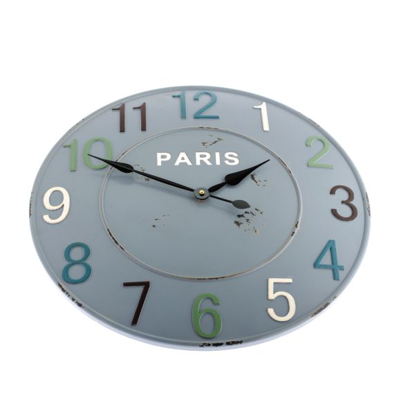 Nástěnné kovové hodiny Paris