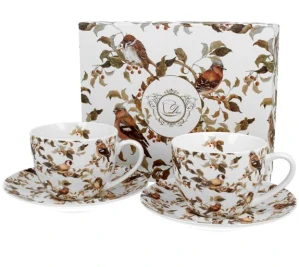 Sada porcelánových šálků 2 kusy 90 ml